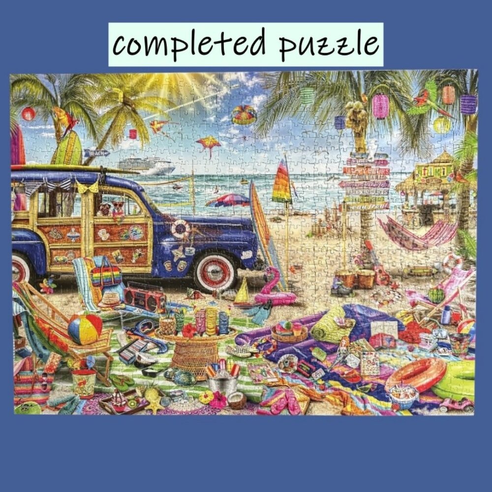 Buffalo Games Aimee Stewart Jigsaw Puzzle 1000 Pieces Beach Vacation COMPLETE